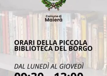 Maierà inaugura la Piccola Biblioteca del Borgo: uno spazio per lettura, incontri e condivisione