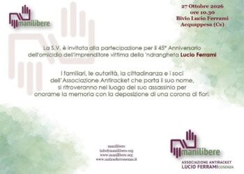 Acquappesa ricorda Lucio Ferrami nel 45° anniversario dell’uccisione